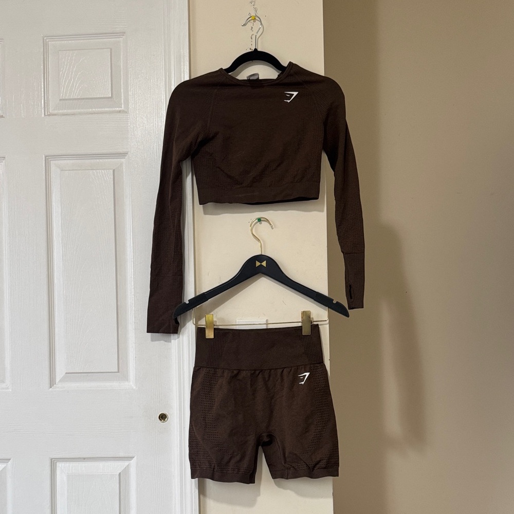 Gymshark shirt and shorts set